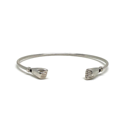 Azabache cuff bracelet