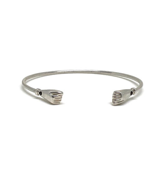 Azabache cuff bracelet